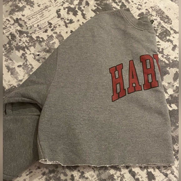 Harvard Cropped Sweatshirt - Picture 4 of 4